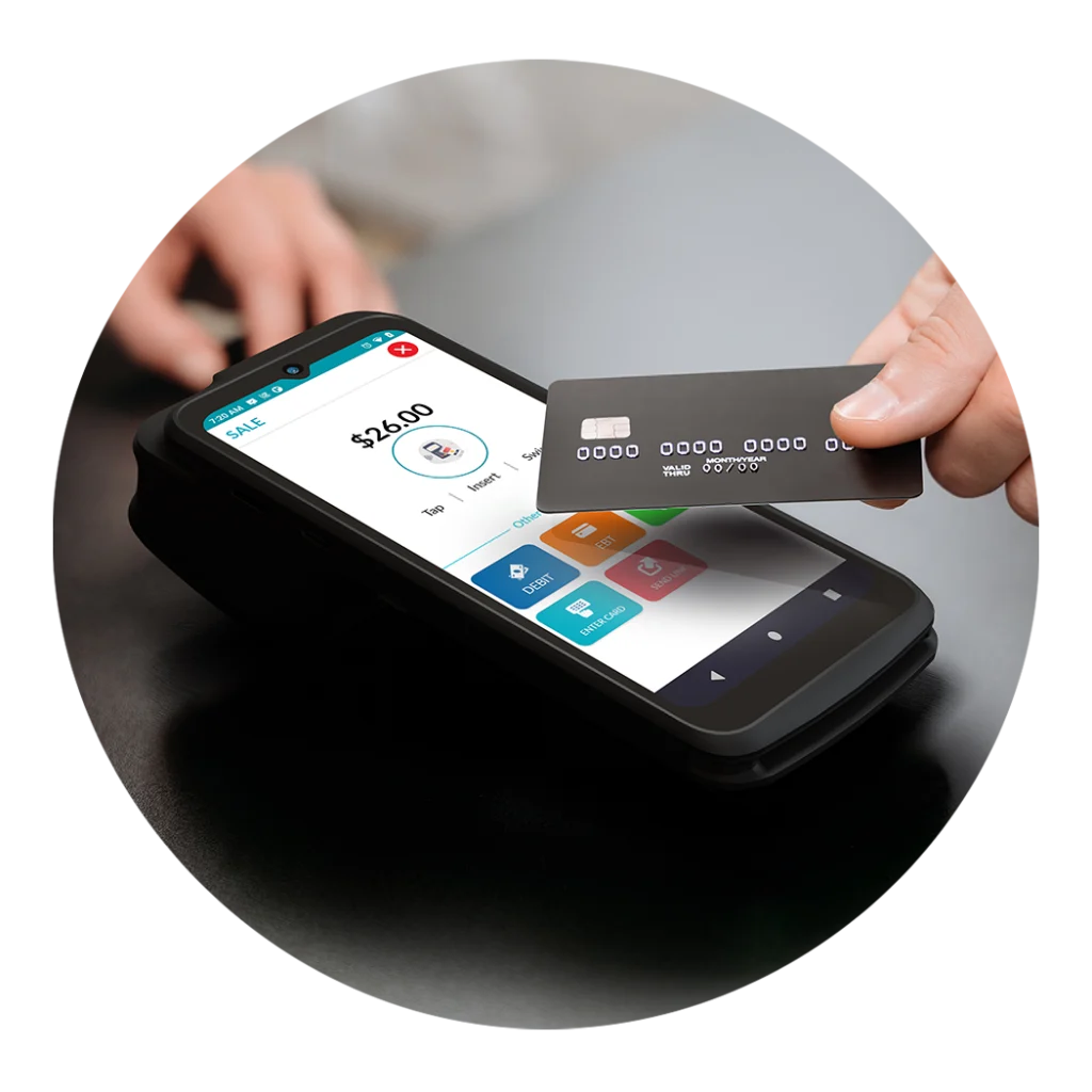 Dejavoo touchscreen payment and point-of-sale system.